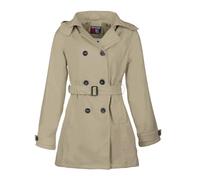 Breizh Ocean - Chubasquero Mujer Trench para la lluvia, de XS a 3XL, Marca Francesa CARNAC, Gabardina Mujer con Capucha Desmontable, Chaqueta Disponible en Tallas Grandes