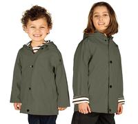 Breizh Ocean - ELVEN - Chubasquero para Niños, Interior Rayas Marinera con Capucha - Disponible de 1 año a 14 Años