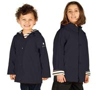 Breizh Ocean - ELVEN - Chubasquero para Niños, Interior Rayas Marinera con Capucha - Disponible de 1 año a 14 Años