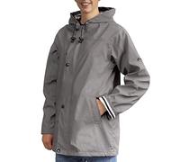 Breizh Ocean - FARMOR - Chubasquero de mujer impermeable mixto, forro a rayas estilo marinero - XS a 4XL