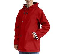 Breizh Ocean - FARMOR - Chubasquero de mujer impermeable mixto, forro a rayas estilo marinero - XS a 4XL