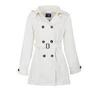 Breizh Ocean - Impermeable CARNAC, corte Trench, capucha desmontable - Mujer - de XS a 3XL