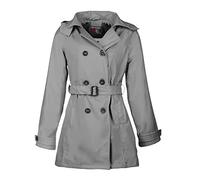 Breizh Ocean - Impermeable CARNAC, corte Trench, capucha desmontable - Mujer - de XS a 3XL