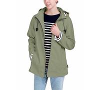 Breizh Ocean - Impermeable ERQUY, Corte Ajustado con Interior a Rayas - Mujer - de XS a 4XL