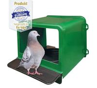Breker Casa para palomas, 1 compartimento, plástico, moderno, verde/negro, paloma, codorniz, gallina enana