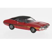 Brekina 18326 Ford Gran Torino Sport 1/87 Auto, Rojo/Negro, 1969 Nuevo