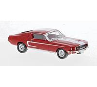 Brekina 19605 Ford Mustang GT 350 Fastback, Rojo / Blanco, 1968, H0, Nuevo 2024