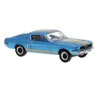 Brekina 19610 Ford Mustang GT 350 Fastback, Azul / Negro, 1968, H0, Nuevo 2026