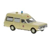 Brekina 20672 Opel Rekord C KTW, 1968, Johanniter Unfall Hilfe, H0, Nuevo 2026