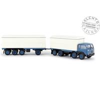 BREKINA 55304 Remolque Engomado Carretera Con Teleros Carga Container Cerrado DB