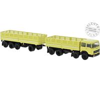 Brekina 58532 Camión Fiat 691 Millepiedi Con Remolque Color AMARILLO - 1:87