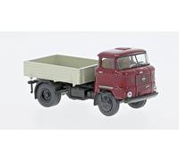 Brekina 71256 IFA W 50 Tractor Oscuro Rojo, 1965, H0, Nuevo 2024