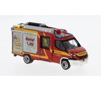 Brekina PCX870550 - 1/87 Iveco Magirus Diario Mlf ,Bomberos Leonberg, 2021 - Neu