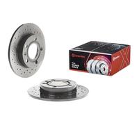 Disco de freno BREMBO 0891361X trasero, perforado, perforado, macizo, 1 Pieza