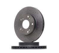 2x Disco de freno perforado/ventil. int. 09.5457.3X BREMBO para HONDA STREAM
