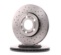 Disco de freno BREMBO 0970111X delantero, perforado, ventilado , perforado, 1 Pieza