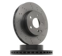 2x Disco de freno perforado/ventil. int. 09.B280.4X BREMBO para MERCEDES-BENZ