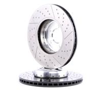 Disco de freno BREMBO 09C39413 delantero, ventilado , ranurado, altamente carbonizado, 1 Pieza