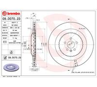 BREMBO 2x Disco Ø 396 Trasero para Jaguar F-Pace 2.0 AWD Range Rover Velar