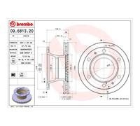 BREMBO 2X Disco De Freno Ø304Mm Ventilado Para VW Derby 86