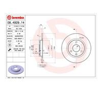 BREMBO 2X Disco De Freno Delante 238 Completo Para Peugeot 106 II 1A_ 1C_ 1 1A