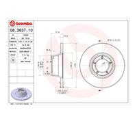 BREMBO 2X Disco De Freno Delante Ø270Mm Completo Para Ford Transit Bus V T T