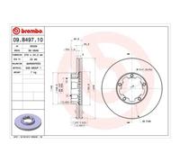 BREMBO 2X Disco De Freno Delante 278 Ventilado Para Nissan Cabstar E TLO