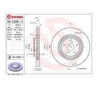 BREMBO 2X Disco De Freno Delante Ø328 Mm Para Toyota RAV 4 IV WWA4_ AVA4_ ZSA4_
