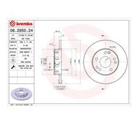 BREMBO 2x Disco de Freno Delantero 262 Completo para Mercedes-Benz 190 W201