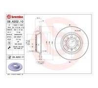 BREMBO 2X Disco De Freno Trasero 282 Completo Para VW Golf V 1K1 Touran 1T1 1T2