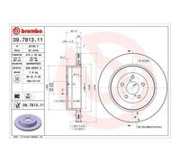BREMBO 2X Disco De Freno Trasero 316 Ventilado Para Subaru Impreza