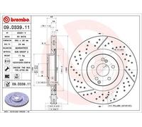 BREMBO 2X Disco De Freno Trasero Ø360 Mm Para Mercedes-Benz GLC X25363 S