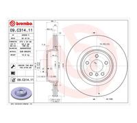 BREMBO 2X Disco De Freno Trasero Ø370 Mm Ventilado Para BMW 7 Series F01 F02 F03