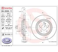 BREMBO 2X Disco De Freno Ventilado Interno Compatible Para Honda Odyssey RL5 3.5