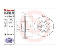 BREMBO 2x Disco Freno Trasero 276 Completo para Citroën C5 II Break Re _ RC _ De