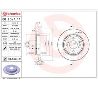 BREMBO 2x Discos Ø 350 Perforado/Iluminación Interior para Dodge Durango Jeep