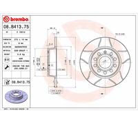 BREMBO 2x Discos de Freno Ø 272 Completo Ranurado para Cupra Formentor Seat Leon