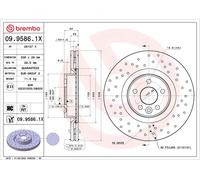 BREMBO 2x Discos de Freno Delanteros Ventilado Recubierto para Volvo V60 V70 III