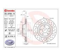 BREMBO 2X Discos De Freno Traseros Ø310 Mm Ventilados Para Audi TT 8J3 3.2 V6