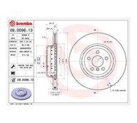 BREMBO 2x Discos De Freno Traseros Ø345 Mm Ventilados Para BMW X3 G01 F97