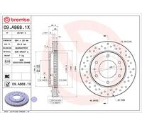 BREMBO 2x Discos Freno Ø 294 Perforado/Iluminación Interior para Fiat Fullback