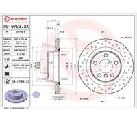 BREMBO Discos de freno para BMW: SÃ©rie 1, SÃ©rie 3, SÃ©rie 4, SÃ©rie 2 (Ref: 09.9793.2X)
