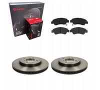 BREMBO Discos de freno + Pastillas delanteras HONDA CITY V SEDAN 08- JAZZ II 06-