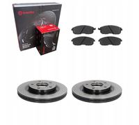 BREMBO Discos de freno + Pastillas delanteras NISSAN JUKE F15 2010- PULSAR 2014-