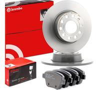 BREMBO Discos de Freno Trasero Pastillas para VW GOLF VI (5K1) TOURAN (1T1, 1T2)