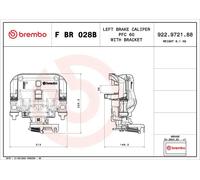 BREMBO F BR 028B Pinza de freno