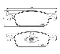 BREMBO Forros de Freno Delantero para Renault Clio IV Dacia Sandero II Logan MCV
