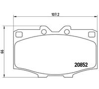 BREMBO Juego de pastillas de freno para TOYOTA LAND CRUISER 80 (J8) P 83 006