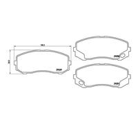 BREMBO Juego Pastillas de Freno de Disco Apto para Aston Martin DB7 Vantage