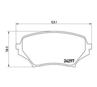 BREMBO Juego Pastillas de Freno de Disco Apto para Mazda MX-5 III 1.8 2.0